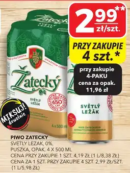 Top Market Piwo Zatecky Světlý Ležák oferta