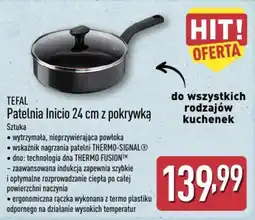 ALDI TEFAL Patelnia Inicio 24 cm z pokrywką oferta