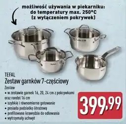 ALDI Zestaw garnków 7-częściowy Tefal oferta