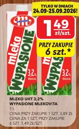 Top Market Mleko UHT Wypasione Mlekovita oferta