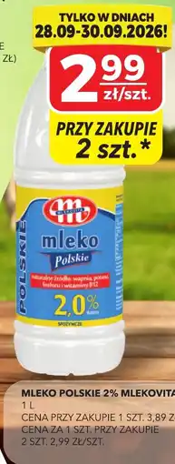 Top Market Mleko Polskie 2% Mlekovita oferta