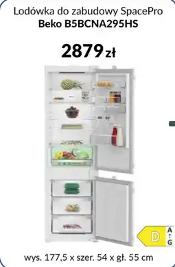Agata Meble Lodówka do zabudowy SpacePro Beko B5BCNA295HS oferta