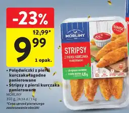 Intermarche Stripsy z piersi kurczaka panierowane Morlany oferta
