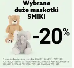 Smyk Wybrane duże maskotki Smiki oferta