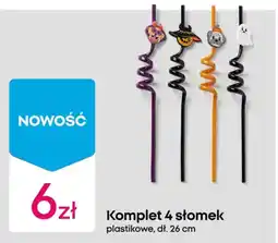 Pepco Komplet 4 słomek plastikowe oferta