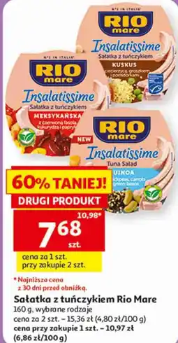 Auchan Sałatka z tuńczykiem Rio Mare oferta