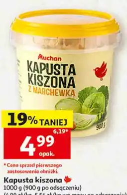Auchan Kapusta kiszona z marchewką Auchan oferta