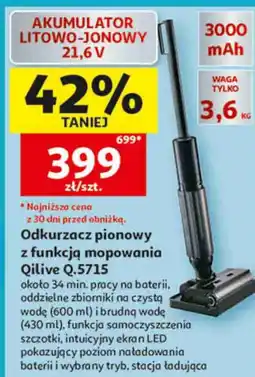 Auchan Odkurzacz pionowy z funkcją mopowania Qilive Q.5715 oferta