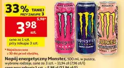 Auchan Napój energetyczny Monster oferta
