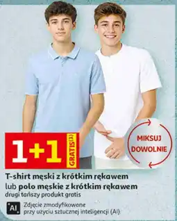 Auchan T-shirt męski z krótkim rękawem lub polo męskie z krótkim rękawem oferta