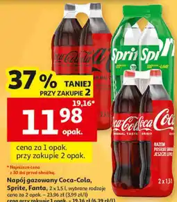 Auchan Napój gazowany Coca-Cola, Sprite, Fanta oferta
