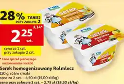Auchan Serek homogenizowany Rolmlecz oferta
