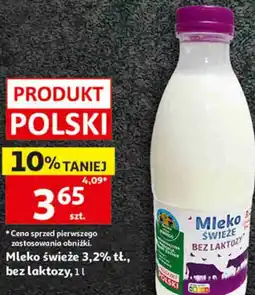 Auchan Mleko świeże 3,2% tł., bez laktozy Pewni Dobrego oferta