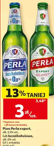 Auchan Piwo Perła export, lub bezalkoholowa oferta