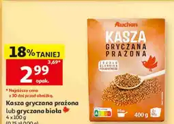 Auchan Kasza gryczana prażona lub gryczana biała Auchan oferta