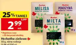 Auchan Herbatka ziołowa Auchan (Melisa, Pokrzywa, Mięta) oferta