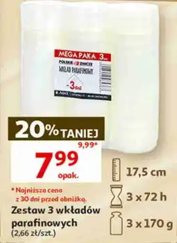 Auchan Zestaw 3 wkładów parafinowych R-Max oferta