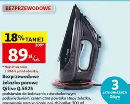 Auchan Bezprzewodowe żelazko parowe Qilive Q.5525 oferta