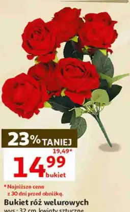 Auchan Bukiet róż welurowych oferta