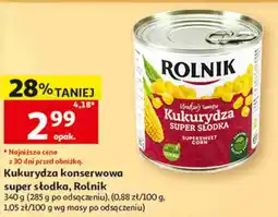 Auchan Kukurydza konserwowa super słodka, Rolnik oferta