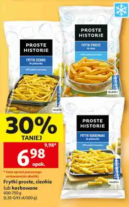 Auchan Frytki proste, cienkie lub karbowane Proste Historie oferta