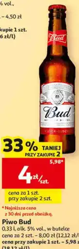 Auchan Piwo Bud oferta