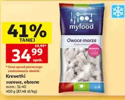 Auchan Krewetki surowe, obrane myfood oferta
