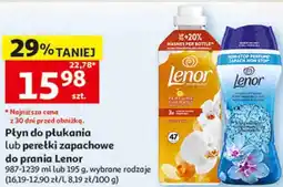Auchan Płyn do płukania lub perełki zapachowe do prania Lenor oferta