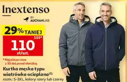 Auchan Kurtka męska typu wiatrówka ocieplana Inextenso oferta