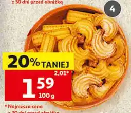 Auchan Ciastka Złotokłos: domowe, rozetki lub rogaliki z cukrem oferta