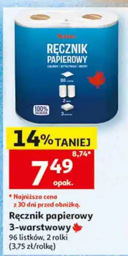 Auchan Ręcznik papierowy 3-warstwowy Auchan oferta