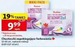Auchan Chusteczki zapobiegające farbowaniu Auchan oferta