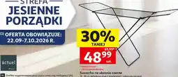 Auchan Suszarka na ubrania czarna actuel oferta