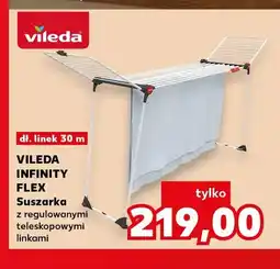 Kaufland Suszarka z regulowanymi teleskopowymi linkami Infinity Flex Vileda oferta