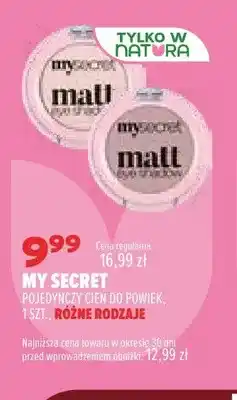 Drogerie Natura Pojedynczy cień do powiek My Secret oferta