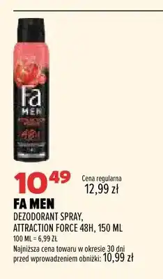 Drogerie Natura Dezodorant spray Attraction Force 48h Fa Men oferta