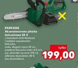 Kaufland Akumulatorowa pilarka łańcuchowa Parkside oferta