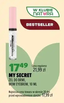 Drogerie Natura Żel do brwi Wow Eyebrow My Secret oferta