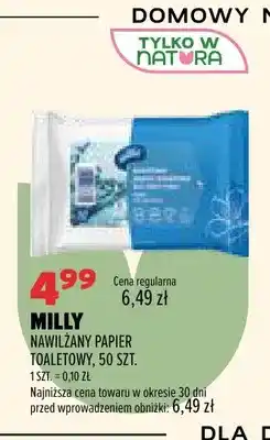 Drogerie Natura Nawilżany papier toaletowy Milly oferta