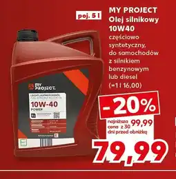 Kaufland Olej silnikowy 10W40 częściowo syntetyczny My Project oferta