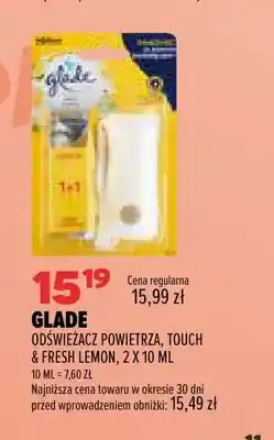 Drogerie Natura Odświeżacz powietrza Touch & Fresh Lemon Glade 2-pak oferta