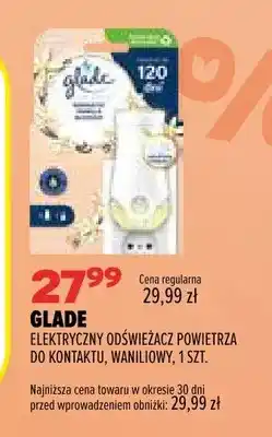 Drogerie Natura Elektryczny odświeżacz powietrza do kontaktu waniliowy Glade oferta