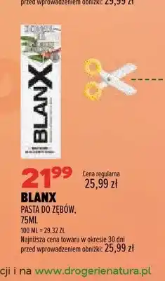 Drogerie Natura Pasta do zębów BlanX oferta
