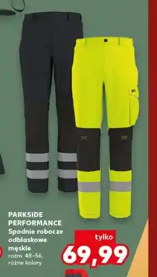 Kaufland Spodnie robocze odblaskowe męskie Parkside Performance oferta