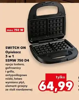 Kaufland Opiekacz 3 w 1 Ssmw 750 D4 Switch On oferta