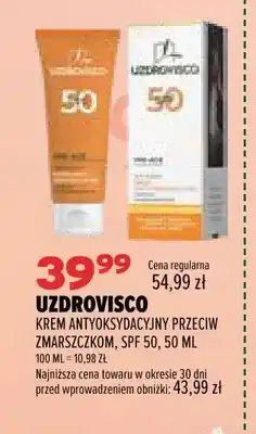 Drogerie Natura Krem antyoksydacyjny przeciw zmarszczkom SPF 50 Uzdrovisco oferta