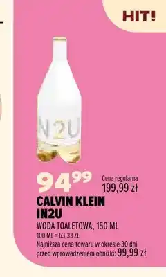 Drogerie Natura Woda toaletowa Calvin Klein IN2U oferta