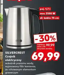 Kaufland Czajnik elektryczny 1,7 l Silvercrest oferta
