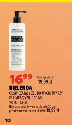 Drogerie Natura Odświeżający żel do mycia twarzy dla mężczyzn Bielenda oferta
