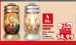 Kaufland Znicz szklany Misie oferta